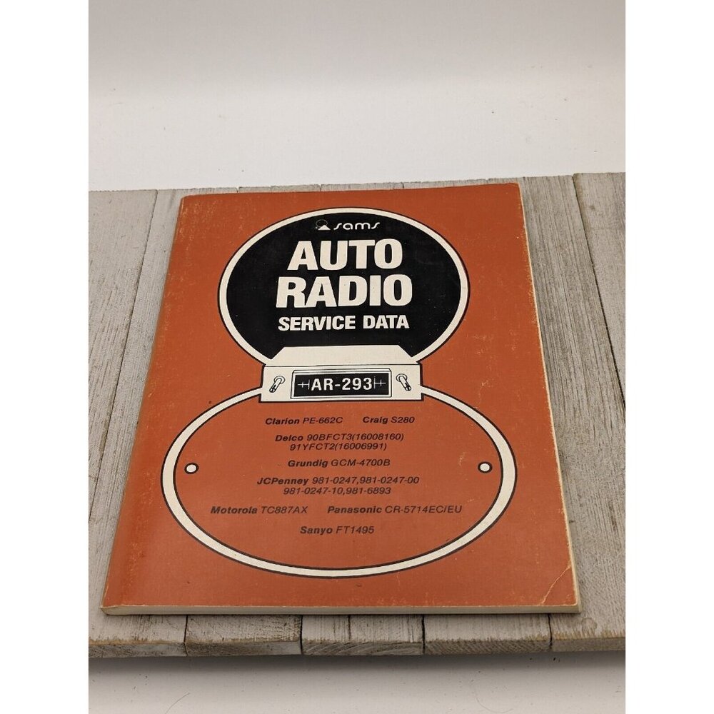 Original Sams Auto Radio Service Data Book AR-293